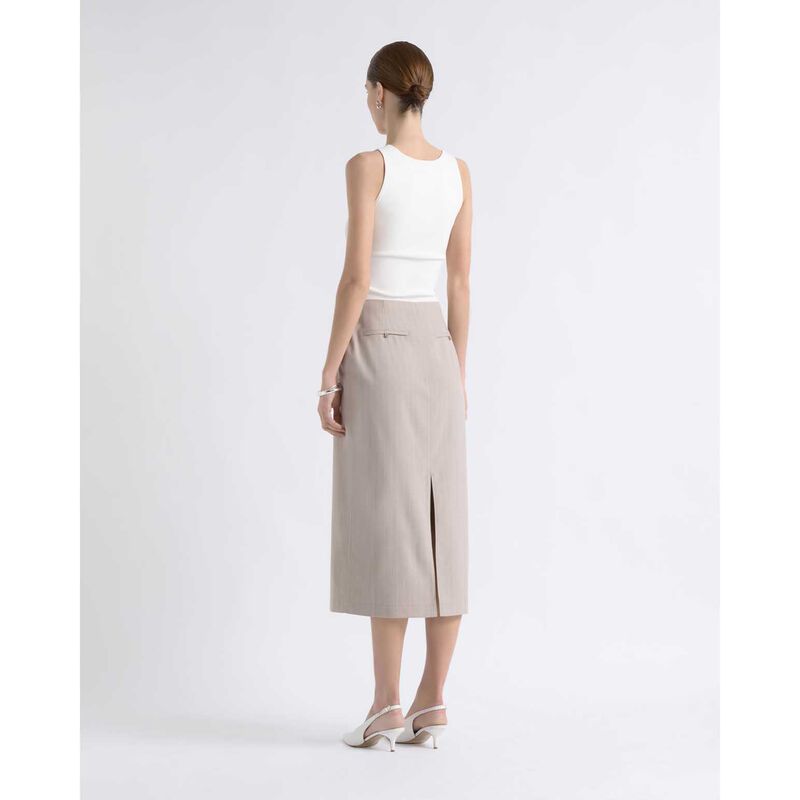 Cue Grown On Pinstripe Skirt image number 1